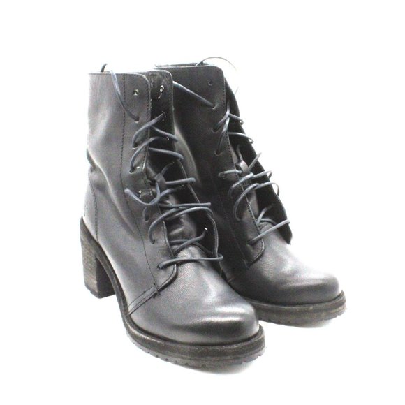 Lug Sole Combat Boots Womens Shoes 